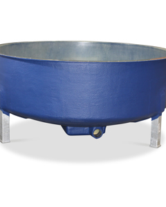 Bottom segment d1900 GRP 3-pt SBA side outlet 75/90mm